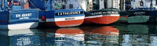 Bateaux dans le port de Concarneau